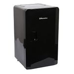 EMtronics EMMF16BLK Compact Mini Cooler Fridge 16 Litre, 27 Can Portable AC+DC Power For Bedrooms, Cars, Offices; Skincare, Makeup, Cosmetics, Food (Black)