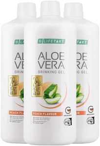 LR Lot de 3 bouteilles de gel à l'aloe vera pêche 3000 ml