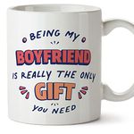 MUGFFINS Boyfriend Mug - in English - I'm The only Gift You Need - Funny Gift - Ceramic 11oz Mug