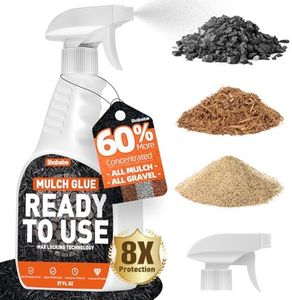 Mulch Glue with Sprayer -Ready to Use Binder for Landscaping, Fast-Dry No Dilution Landscape Glue Spray for Rocks, Binder, Mulch Lock and Pea Gravel Stabilizer 27OZ
