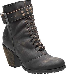 HARLEY-DAVIDSON FOOTWEAR womens Calkins Fashion Boot, Grey, 8.5 US