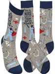 Primitives by Kathy Women's Casual Novelty Socks, Gray, One Size