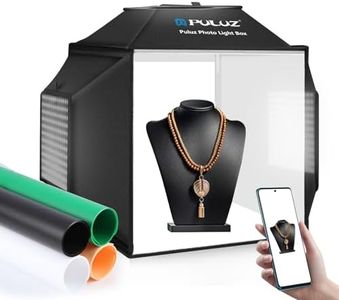 PULUZ 40 cm Boîte à Lumière Softbox Studio Photo Tente Lumineuse Kit d'éclairage pour la Photographie avec 4 Fonds de Couleur pour Photographie de Bijoux, de Petits Artisanats et d'autres Produits