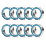 MR128-2RS Ball Bearing 8x12x3.5mm Compatible with Traxxas 7020 RC Vehicles,8x12mm ABEC-3 Blue Rubber Sealed Ball Bearings (Pick of 10pcs)