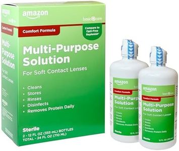 Amazon Basic Care Multi-Purpose Contacts Solution - Comfort Formula, 12 fl oz (Pack of 2)