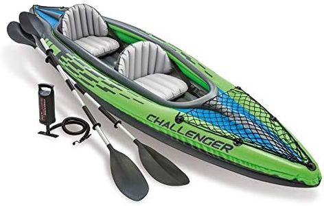 Intex 68306 Inflatable Canoe, Two Person Challenger K2 Kayak, 351 x 76 cm