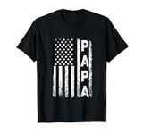 Papa Vintage American Flag Father's
