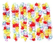 VIROSA 12 Pieces Hawaiian Lei Flower Lei Luau Garland For Tropical Party Hen do Special Occasion Decorations