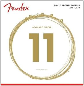 Fender Acoustic Guitar String 80/20 Bronze .011-.052 70CL 730070405