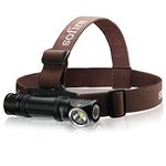 Sofirn HS40 Rechargeable Head Torch,Super Bright 2000 Lumens, Power by 18650 Battery (Included) SST40 LED with IPX-8 Waterproof Headlight,Perfect for Running, Fishing, Camping, Hiking