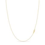 KEZEF 18ct Gold over Sterling Silver 1.3 mm Cable Chain for Women or Men - 925 Silver Italian Necklace Chain - Hypoallergenic and Tarnish Resistant - 20 Inches | 50 cm