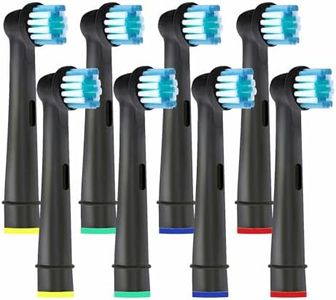 Brossettes de Rechange Compatibles avec Oral b - Têtes de Brosses à Dents Électrique pour Vitality 100, Pro Séries, Genius X, Kids - Parfaites pour Nettoyage en Douceur et Gencives Saines (8)