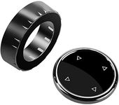 Multi Media Knob Cover,Multimedia Knob Controller Wheel Replacement Cover Car Interior Big Multimedia Button Knob Cover Trim Compatible with iDrive BMW F10 F20 F30 1 Series 3 Series 5 Series