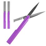 BambooMN Penblade Portable Pen-Style Pocket Seam Ripper Travel Scissors - Purple - 2 Pairs