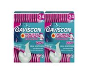 Gaviscon Double Action Liquid Sachets, Mint, 48 X 10ml, Heartburn Liquid, Indigestion Liquid, Antacid Liquid, Acid, Stomach Pain Relief, Fasting Acting, Long Lasting, Antacids, Digestion and Nausea