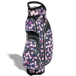 Womens Golf Bag - Taboo Fashions Lightweight Ladies Cart Bag, 14-Way, 7 Zippered Pockets, Rain Hood, Insulated Beverage Compartment (Poppin' Bottles)