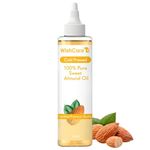 WishCare® Pure Cold Pressed Sweet Almond Oil for Hair Growth and Glowing Skin & Face - 200ml