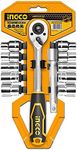 Ingco Socket Set Quick Release Ratchet Wrench Tool Set (1/2 Inch) HKTS12122