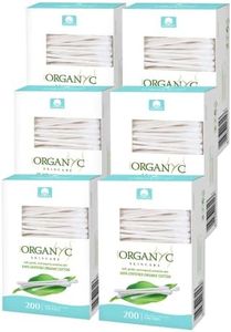 Organyc - 100% Certified Organic Cotton Swabs - No Man-Made Materials 200 count (6 Pack)