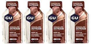 Gu Energy Running Gels - 4 Gel Taster Pack - Sports Energy Gels For Running , Cycling, Triathlon (Chocolate Outrage)