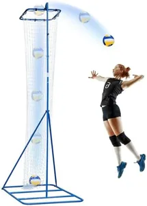 Winthai Volleyball Setter Trainer Net with 3 Angle Adjustment, 8.53 ft to 9.84 ft Adjustable Height for Professional, Beginner Serving, Passing Setting Training Practice Equipment Indoor and Outdoor