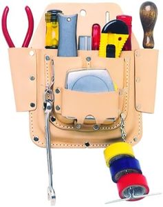 CLC Custom Leathercraft W438 Maintenance Tool Pouch, Heavy Duty, 6-Pocket, Tan