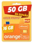 Orange Spain - Prepaid SIM Card 50GB in Spain| 5€ Balance | 5,000 National Minutes | 50 International Minutes | Online Activation Online Only en www marcopolomobile com