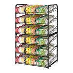 Stackable Can Rack Organizer, Storage for 36 Cans, 3 Tier Can Storage Dispenser Rack Holder for Kitchen Cabinet Pantry Countertop