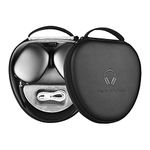 WIWU AirPods Max Case with Sleep Mode, Upgraded Smart Case for Headphones, Ultra-Slim Travel Carrying Case with Staying Power, Hard Shell Storage Bag(Black)