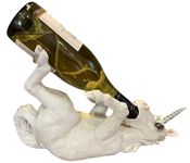 G&H Decor - Adorable 38cm Unicorn Wine Bottle Holder Caddy - Funny Unicorn Figurine Guzzler Sculpture with Amazing Detail - Decorative Kitchen Unicorn Gift - Hand Painted Unicorn Gifts for Adults