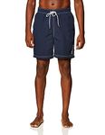 Nautica Men's Solid Nylon Swim Trunk,Navy,XX-Large