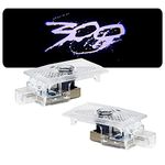 Jfsotls Never Fade Car LED Door Logo for Chrysler 300 300C 300S 2005-2022 Projector Ghost Shadow Light, for Chrysler 300 Accessories Door Light Logo LED Laser Car Courtesy Step Light (White 300 Logo)