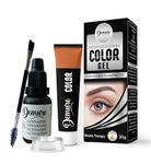 Demure Color Gel Eyebrow and Eyelash Tint 30g, Professional Formula Eyebrow and Eyelash Dye Kit with Keratin Complex (1.0 Black)