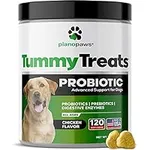 Probiotics for Dogs Digestive Health - Dog Probiotics and Digestive Enzymes - Allergy Relief for Dogs - Probiotic for Dogs Gut Health - Puppy Probiotic Tummy Treats - 120 Dog Probiotic Chews