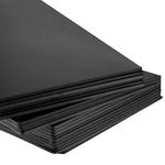 KOHAND 20 Pack A3 Black Foam Board, 5mm Foamboard Large Thick Polystyrene Foam Core Backing Board, Black Mat Board Center Poster Board for Photo Mount, Art Crafts, Wedding Project 420 x 297mm