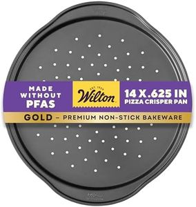 Wilton Perfect Results Non-Stick Crisper, 14-Inch Pizza Pan, 0, Silver