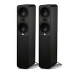 Q ACOUSTICS 5050 Floorstanding Speakers Satin Black – 2 x 6 Mid/Bass Drivers, 1" Tweeter - TV Speakers for Surround Sound System - Vinyl Record Player Speakers Hifi, Gaming PC Speakers