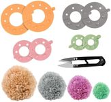 Curtzy Plastic Pom Pom Maker Kit (4