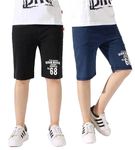 KYDA KIDS®Cotton Printed Regular Fit Shorts for Boys (Pack of 2)