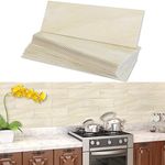 BeNice Peel and Stick Backsplash for Kitchen Tile,Peel and Stick Tiles for Walls Tile Stickers Waterproof Marble Tile Backsplash 3.85"x11.73"(16Tiles) Beige Travertine