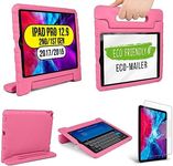 Official Cooper Dynamo Kids iPad Pro 12.9 Case for 1st/2nd Generation (2015/2017) | Unbreakable Protection, Magic Handle, Stand & Pencil Holder (NOT FOR 2018-2022 3rd-6th Gen) (Bubble Gum Pink)