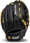 Franklin Sports unisex adult 12.5-Inch Franklin Sports Baseball Glove ProFlex Baseball Softball Glove Baseball Fastpitch Soft, Black/Camel, 12 1 2-Inch US