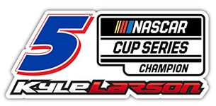 Kyle Larson #5 NASCAR Cup Series 2021 Champion 4" Laser Cut Decal