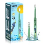 AGARO REX Lite Sonic Electric Kids Toothbrush with 3 Brushing Modes, 19000 Strokes per minute, Dupont Soft Nylon Bristles, Rechargeable Battery, Power Tooth Brush, Repleacble Heads