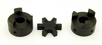 Lexar Industrial 5/8inches to 1inches L095 Flexible 3-Piece L-Jaw Coupling Coupler Set & Rubber Spider