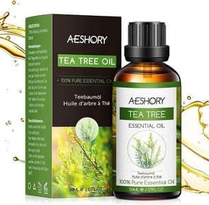 AESHORY Aceite de Árbol de Té 50ml 100% Puro y Natural Aceites Esenciales Tea Tree Oil para Masaje, Cuidado la Cara, Cuerpo y Cabello