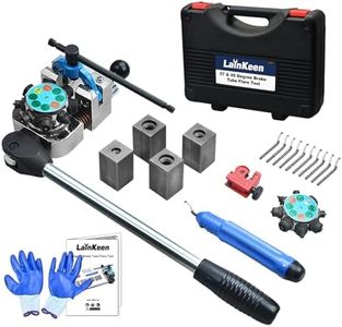 LainKeen Professional Brake Tube Line Flaring Tool 45 and 37 Degree Set, Single, Bubble, Double Flare Tool Kit