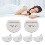 SnoreFix 4 Pack, 2 Years Supply, One Size Fits All, Anti Snoring Devices, Snoring Mouth Guard, Snoring Solution, Snore Stopper