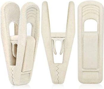 TOFIIGREM Beige Velvet Hangers Clips (80-Pack), Non-Slip Strong Velvet Clips for Velvet Skirt Hangers, Velvet Pants Hanger Velvet Clips Fit for Thin Velvet Clothes Suit Hangers