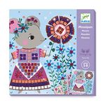 DJECO Lovely Pets Sticker Mosaic Craft Kit - Create Your Own Sparkling Pets for School or Gifts - Fun & Creative for Family & Friends, Boys & Girls, Educational Mosaic Art Craft Kit for Kids 5+